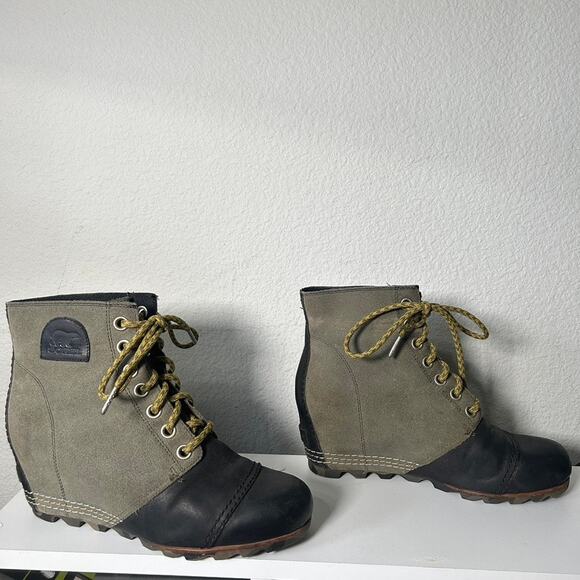 SOREL 1964 Premium Wedge Boots Army Green Camo Size 11 Gorpcore Utility Chic - Picture 3 of 11